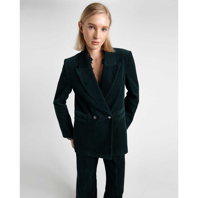 Cue Pine Japanese Cotton Corduroy Blazer image number 2